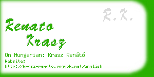renato krasz business card